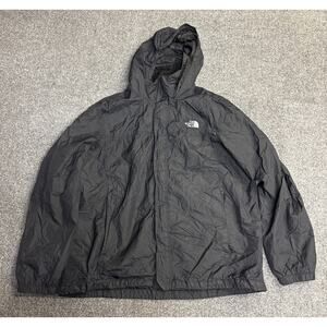The North Face Dryvent Men’s 2XL Black Full Zip Hooded Lightweight Jacket